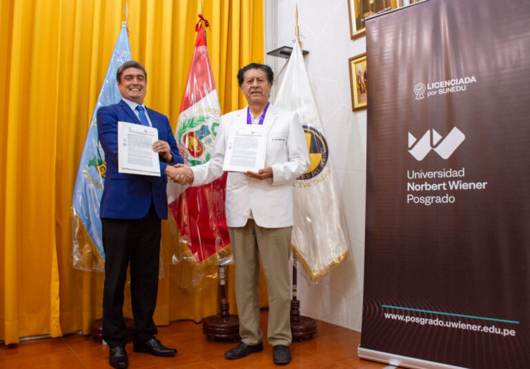 UNIVERSIDAD NORBERT WIENER Y CONSEJO REGIONAL XVIII-CALLAO DEL COLEGIO MÉDICO DEL PERÚ SUSCRIBEN CONVENIO DE COOPERACIÓN INTERINSTITUCIONAL