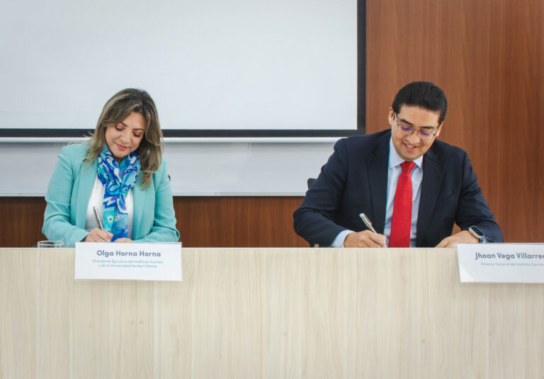 INSTITUTO CARRIÓN Y UNIVERSIDAD NORBERT WIENER FIRMAN CONVENIO QUE FACILITA EL AVANCE ACADÉMICO PROGRESIVO DE SUS ESTUDIANTES