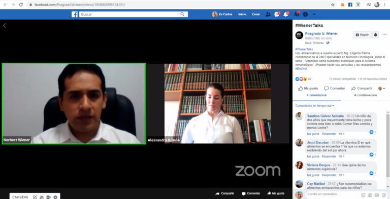 UNIVERSIDAD WIENER LANZA «WIENERTALKS» PARA BRINDAR INFORMACIÓN A TRAVÉS DE SUS REDES SOCIALES