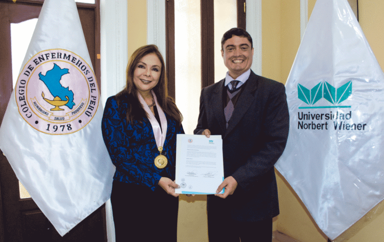 UNIVERSIDAD NORBERT WIENER Y COLEGIO DE ENFERMEROS DEL PERÚ FIRMARON CONVENIO DE COOPERACIÓN INTERINSTITUCIONAL