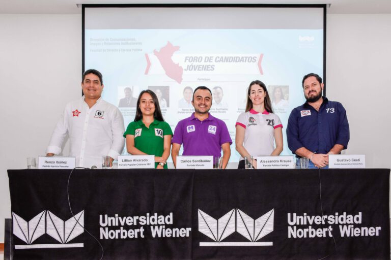 FORO DE CANDIDATOS JÓVENES AL CONGRESO REALIZÓ LA UNIVERSIDAD NORBERT WIENER