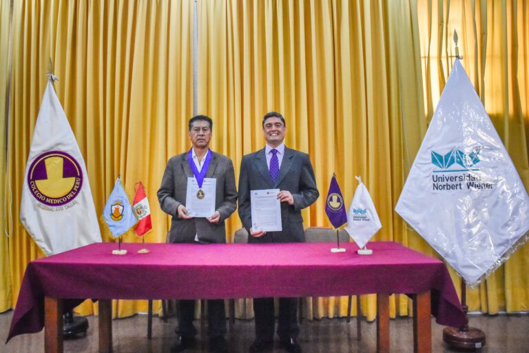UNIVERSIDAD NORBERT WIENER FIRMÓ CONVENIO DE COOPERACIÓN INTERINSTITUCIONAL CON EL COLEGIO MÉDICO DE LA REGIÓN CALLAO
