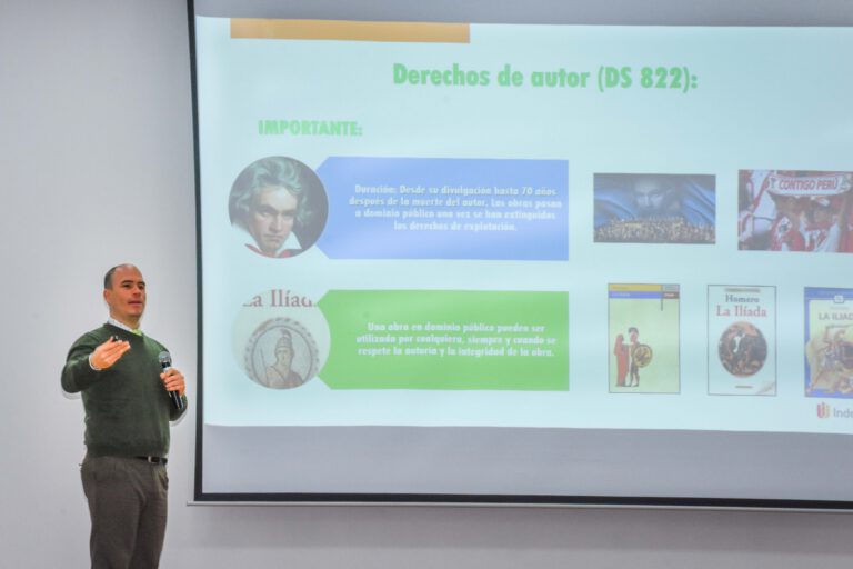 REPRESENTANTE DE INDECOPI DICTÓ CONFERENCIA SOBRE LA PROPIEDAD INTELECTUAL Y EL USO DE PATENTES