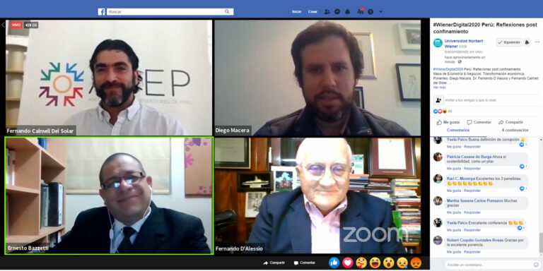 ORGANIZAMOS VIDEOCONFERENCIA WIENER DIGITAL 2020 “PERÚ: REFLEXIONES POSCONFINAMIENTO”