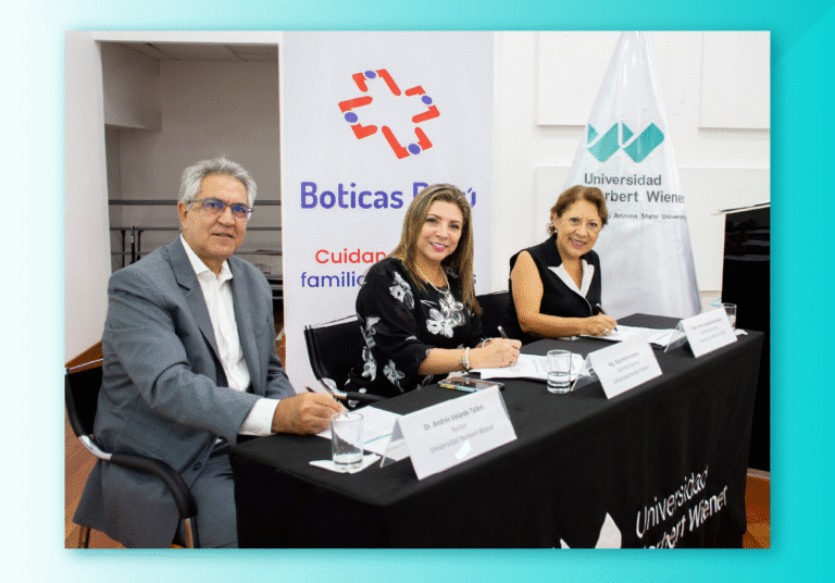 UNIVERSIDAD NORBERT WIENER FIRMÓ CONVENIO DE COOPERACIÓN INTERINSTITUCIONAL CON BOTICAS PERÚ EN BENEFICIO DE SUS ESTUDIANTES, EGRESADOS Y TITULADOS
