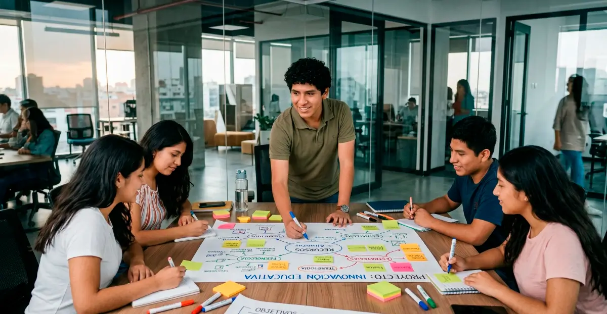 grupo de profesionales de marketing