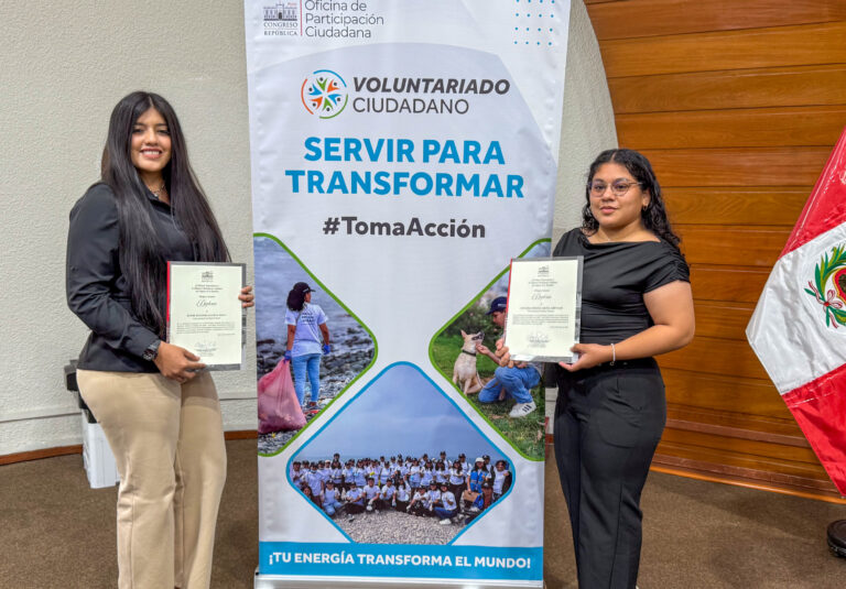 OFICINA DE PARTICIPACIÓN CIUDADANA DEL CONGRESO DE LA REPÚBLICA OFRECE RECONOCIMIENTO A VOLUNTARIOS DE LA UNIVERSIDAD NORBERT WIENER