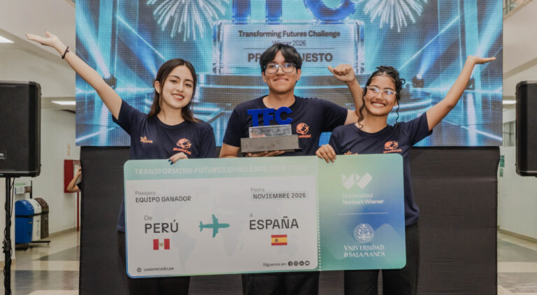 NORBERT WIENER PREMIA CON UN VIAJE A ESPAÑA A LOS CREADORES DE LA PLATAFORMA DIGITAL MUNDOLINK, PROYECTO GANADOR DEL CONCURSO DE INNOVACIÓN TRANSFORMING FUTURES CHALLENGE
